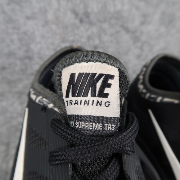 Nike Shoes Womens 6 Flex Supreme TR 3 Cross Trainer Athletic Sneaker Black White - Picture 3 of 12